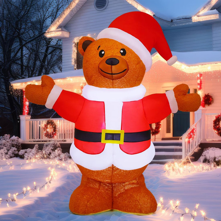 Inflatable christmas deals bear